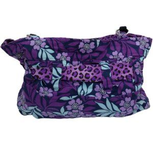 Leisa's Bags & Accessories, Medium, Color: Purple and Navy Blue